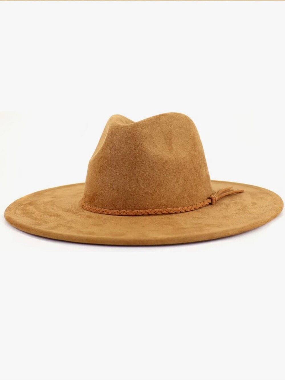 LIDHAY Wide Brim Western Suede Hat 